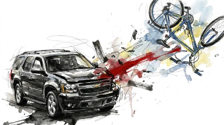 Washington and Fulton: a body on the pavement, a driver gone