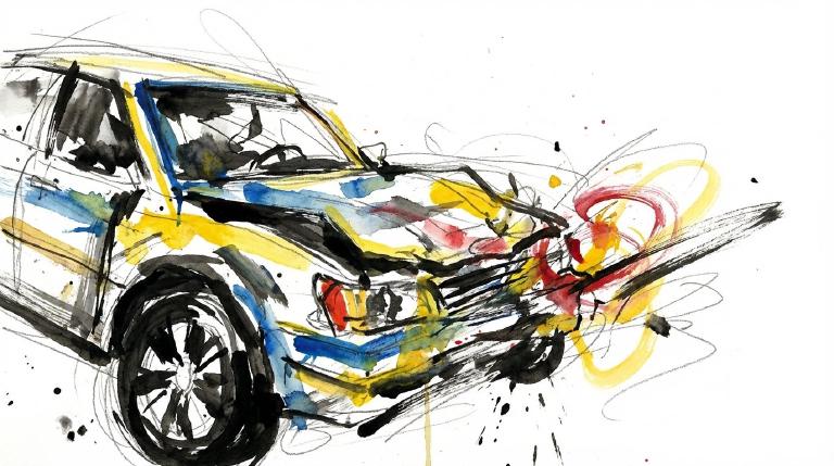 Late morning on 125th, a boy on a bike goes down