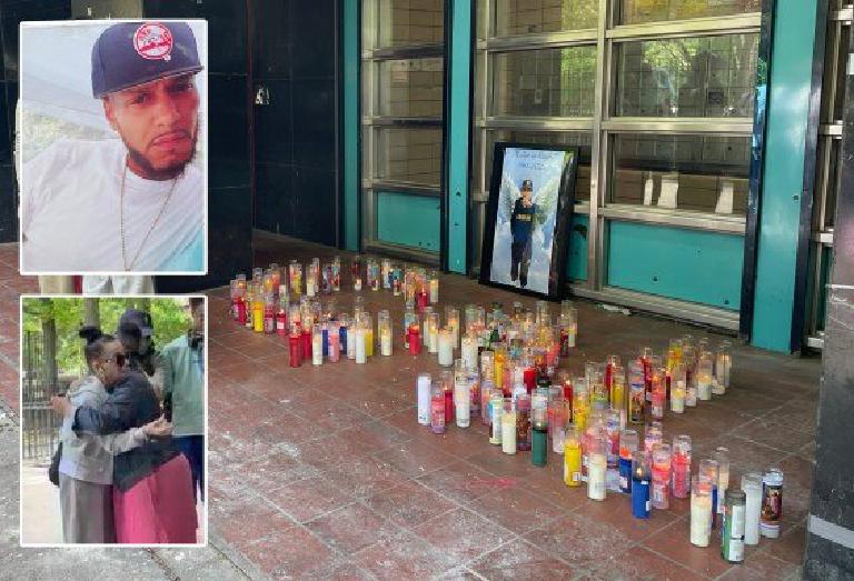 Bruckner and Wilkinson: a man down in the crosswalk