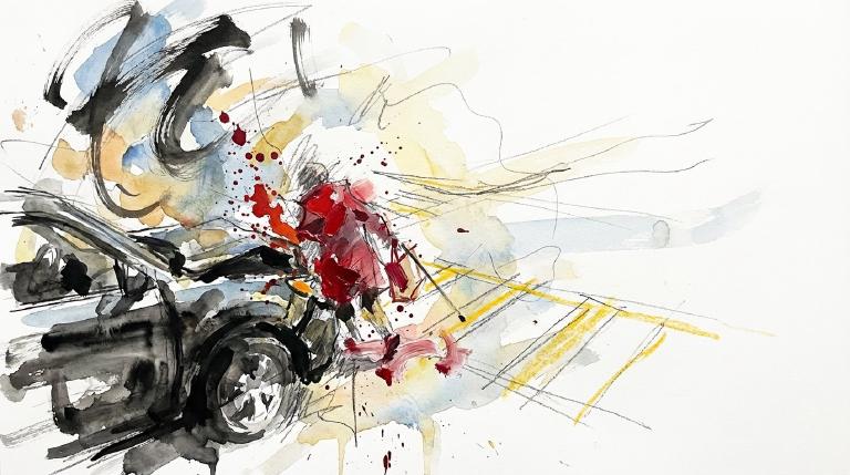 Night on Metropolitan: a bike, an SUV, and the cost of waiting