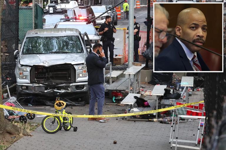 Mercer and Houston: a cyclist goes down, and the count keeps climbing