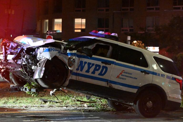 Friday morning on the Nassau Expressway