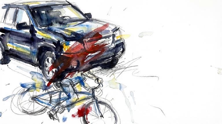 E 138 and St. Ann’s: a teenager in the road