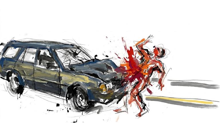 Leggett and Bruckner: a woman in the crosswalk, a driver who kept going