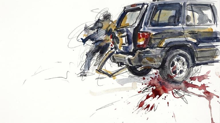 Two young men die on the Bronx River Parkway. The night goes quiet, then sirens.