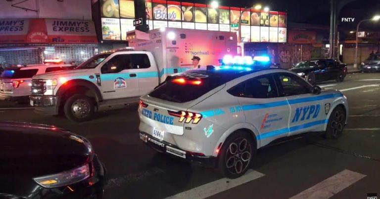 Parsons and 79th: a bike, a sedan, a fall