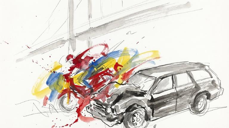 Bronx River Parkway: two riders down, a system on idle