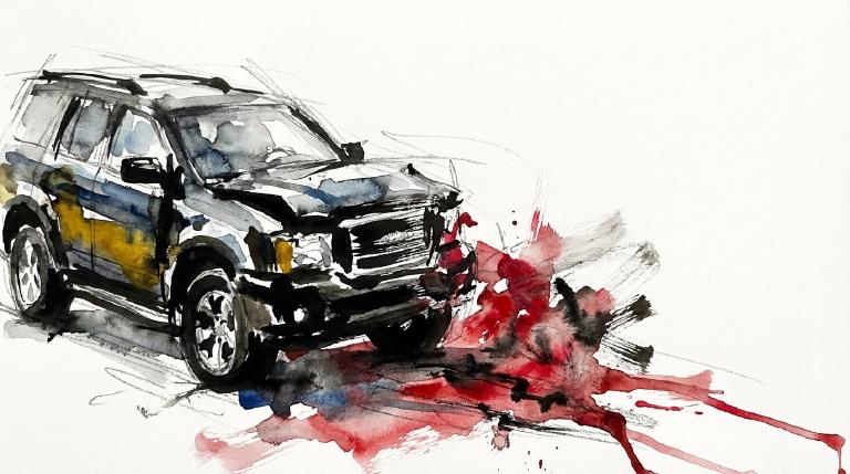 Pennsylvania and Hegeman: one man down, the street keeps moving